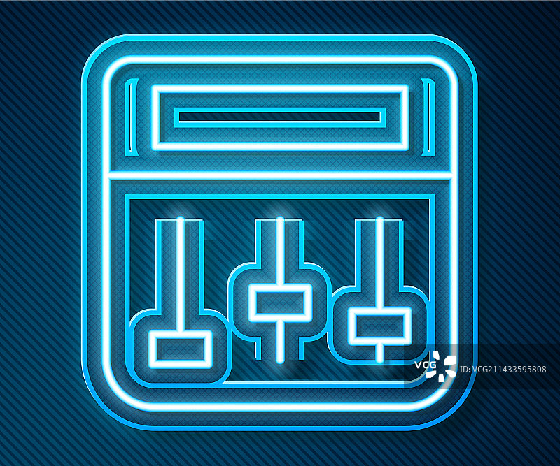 发光霓虹灯线条鼓机音乐制作人图片素材