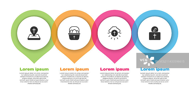 位置教堂建筑复活节篮子图片素材