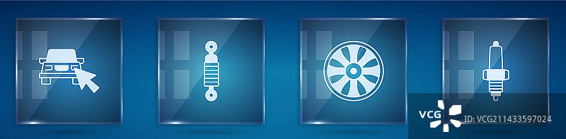 在线汽车共享减震器合金套装图片素材