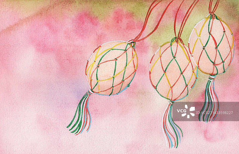 端午节挂蛋图片素材