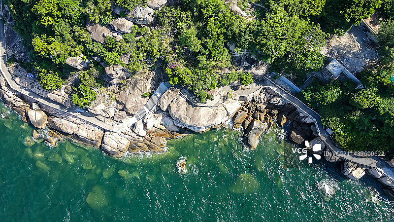 外伶仃岛海岸线图片素材