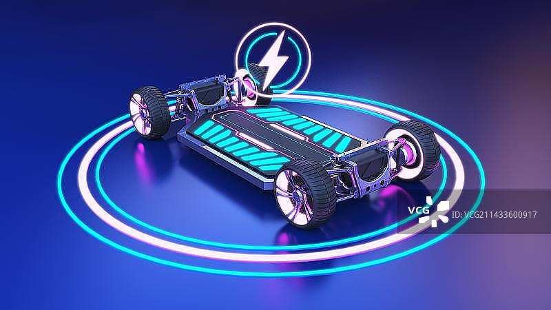 电动车底盘展示图片素材