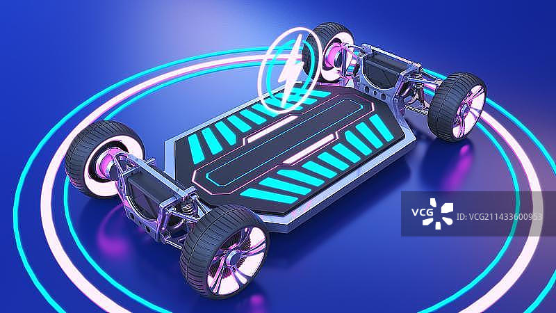 电动车底盘展示图片素材