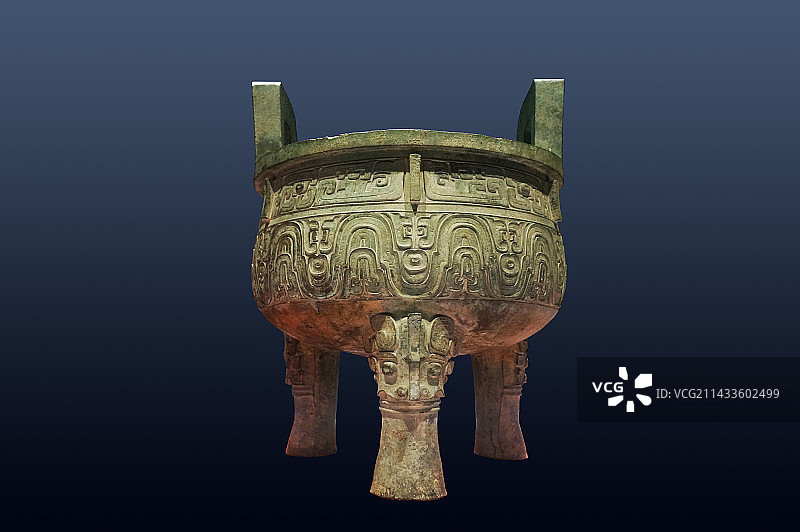 上海博物馆 西周大克鼎图片素材