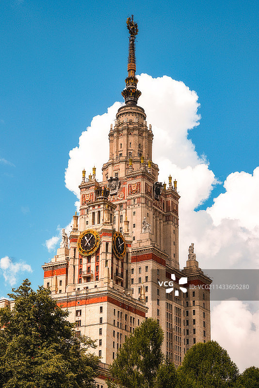 莫斯科大学主楼图片素材