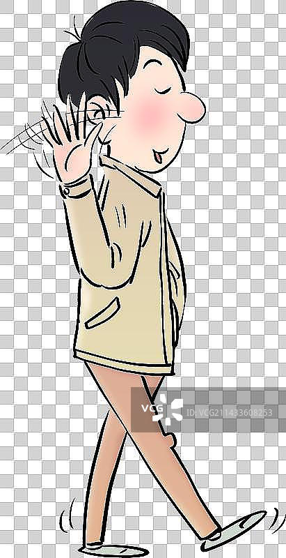 挥手拒绝的男人元素图片素材