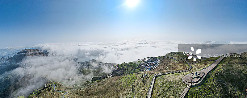 武功山金顶全景图片素材