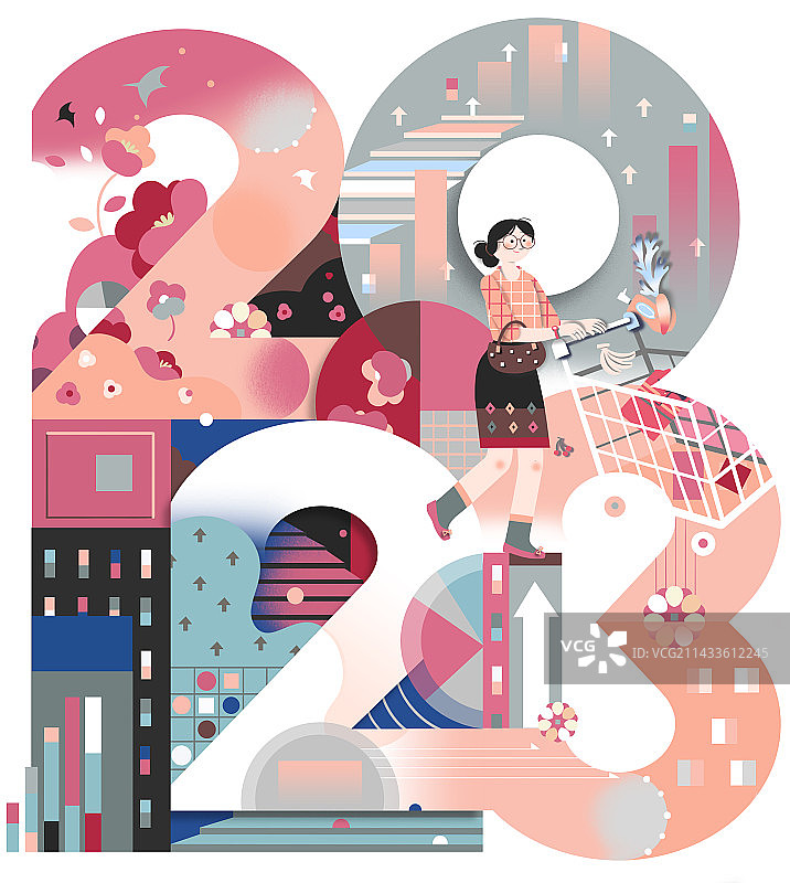 20221220经济增长2023将加快复苏，消费提振。图片素材