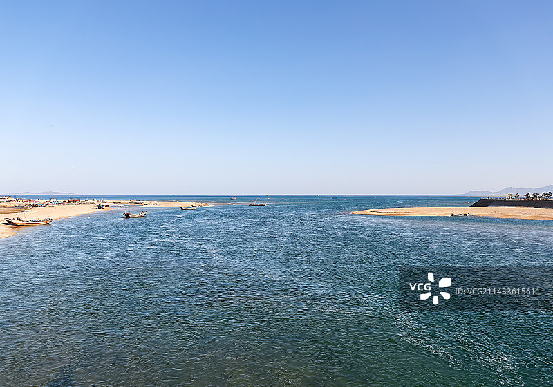 青岛西海岸新区胶南风河大桥图片素材