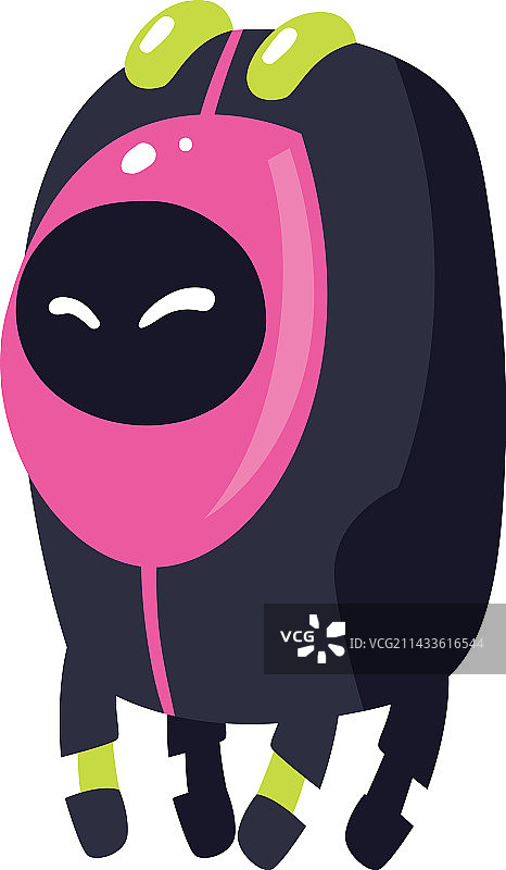 扁平风格可爱机器人图片素材