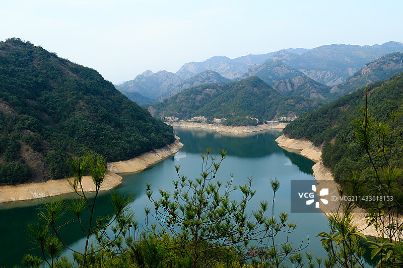 浙江永康三渡溪水库风光图片素材