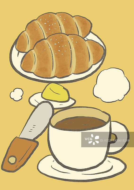 咖啡与点心图片素材