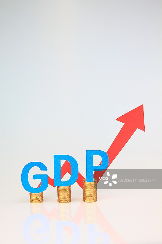 国民生产总值GDP经济数据走势图表图片素材