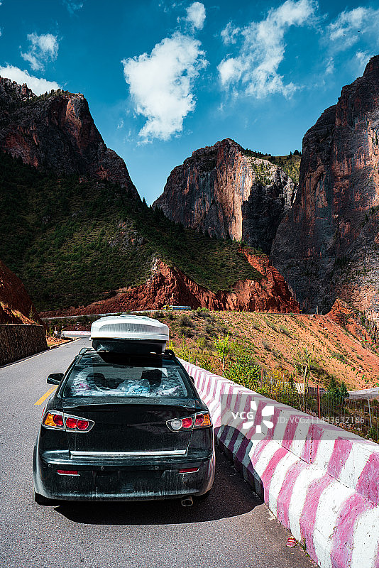 自驾游旅游汽车风光背景图片素材