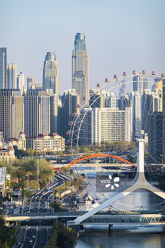 天津海河风光图片素材