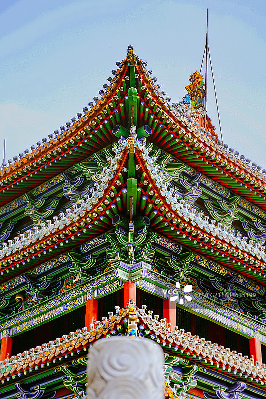 传统建筑的一角图片素材