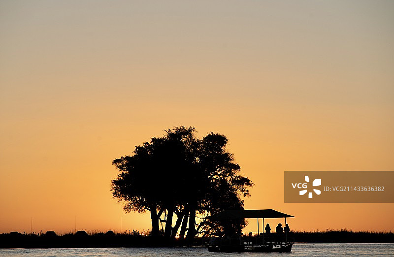 赞比西河日落图片素材