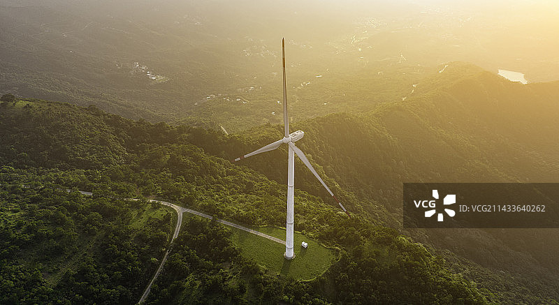 浮山岭风车图片素材
