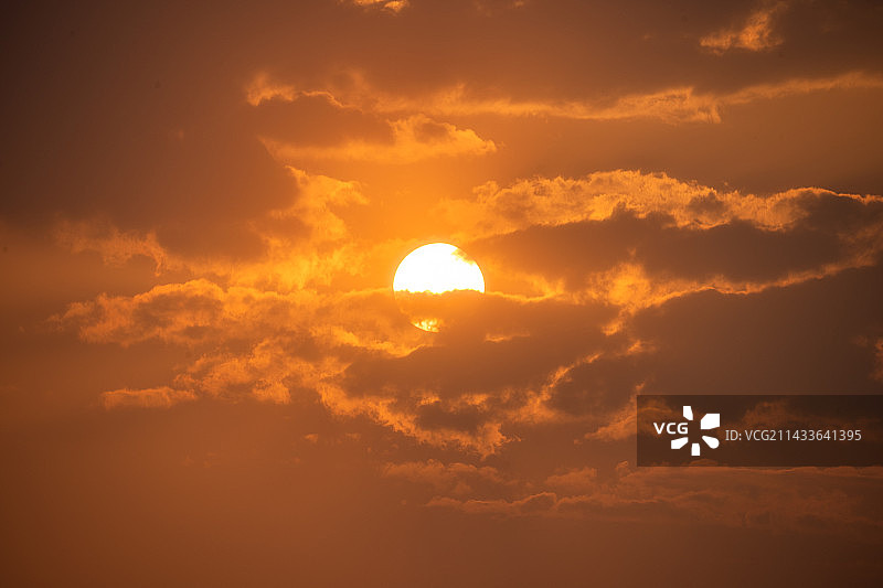 特写日落图片素材