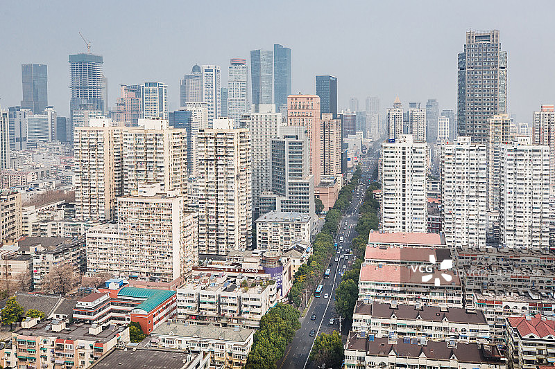 南京洪武路街景图片素材