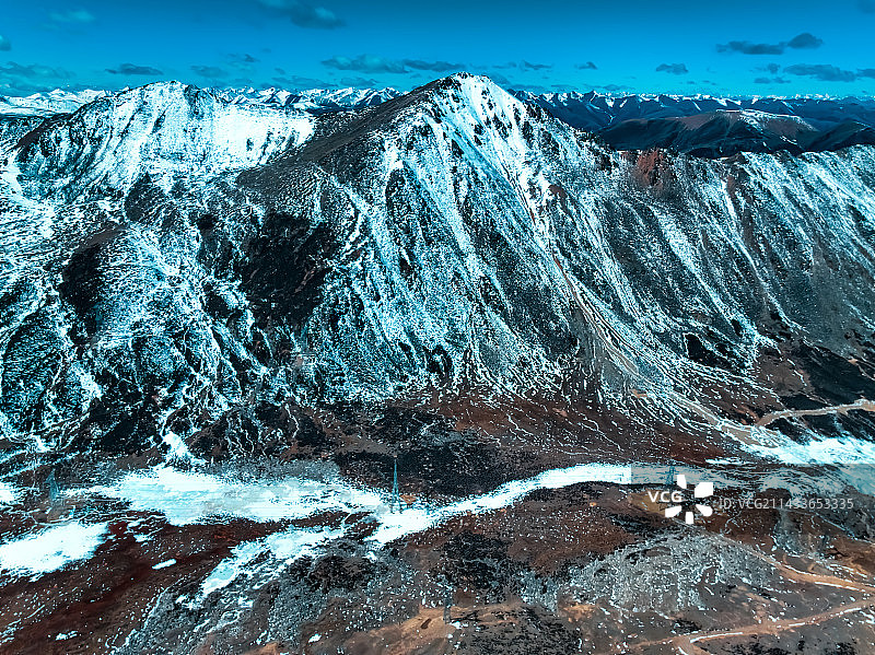 国道318川藏线海拔最高垭口—东达山垭口图片素材
