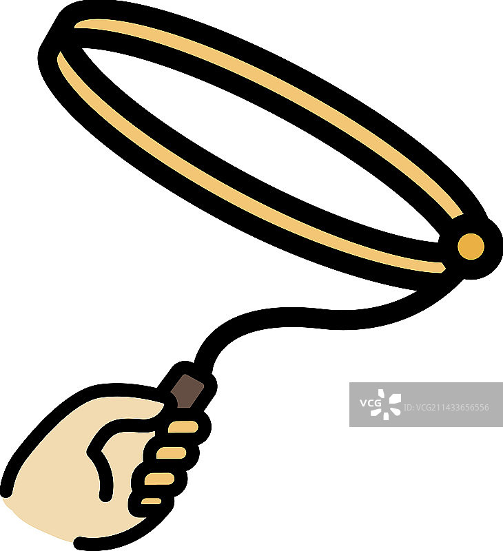 扁平风格绳结套索图标图片素材