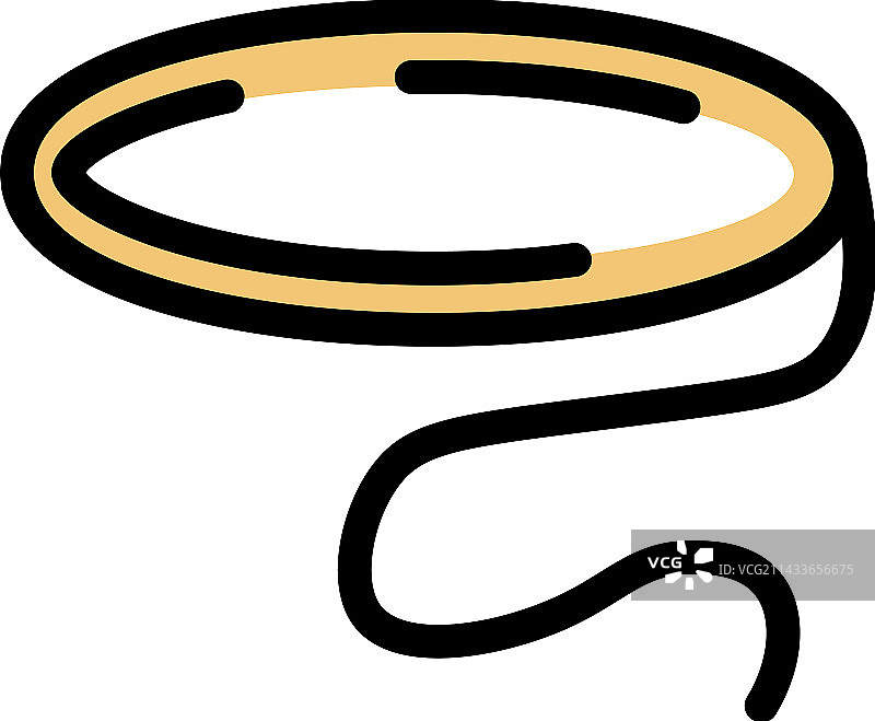 绳套扁平图标图片素材