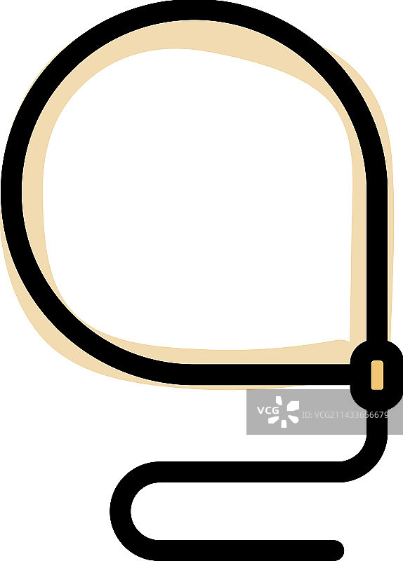 鞭子套索扁平图标图片素材