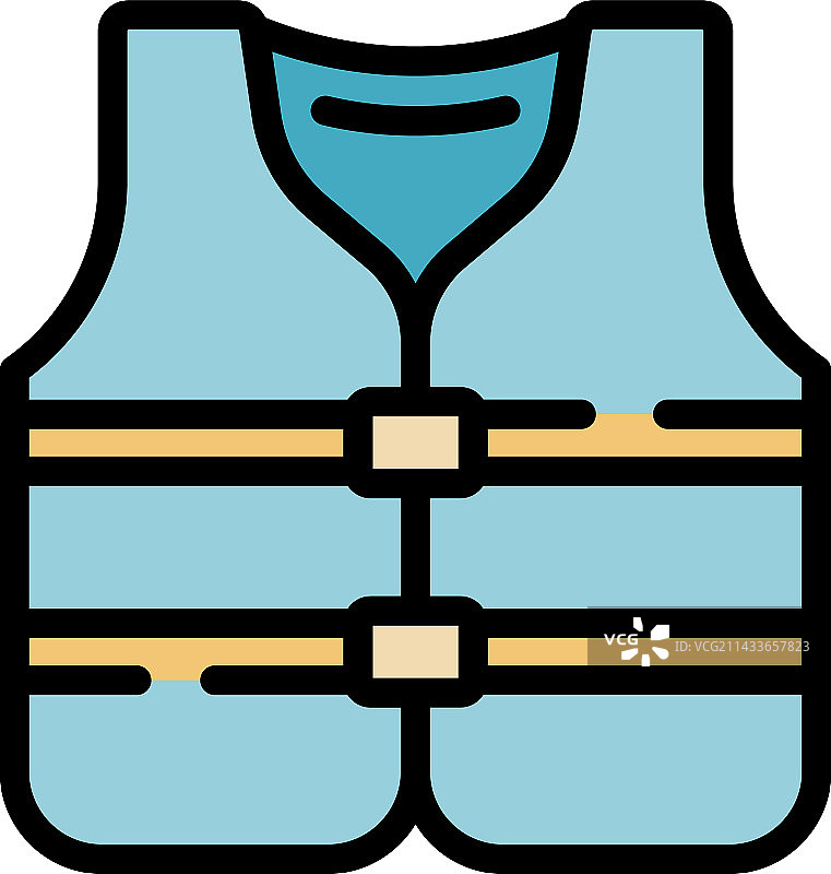 游泳救生衣图标图片素材