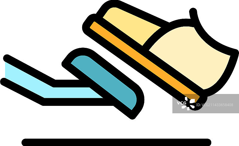 离合器图标（扁平风格）图片素材