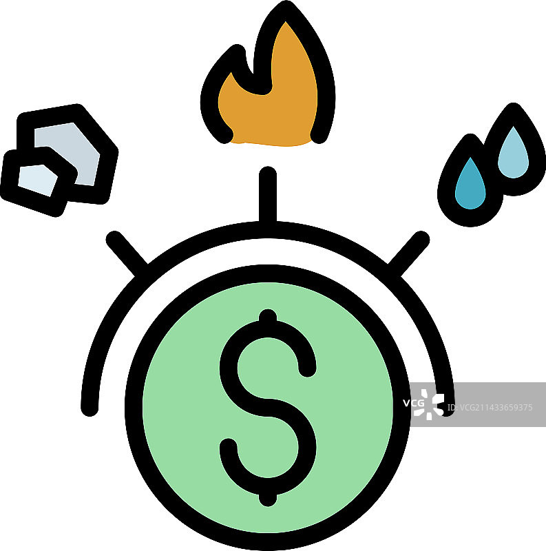 通用补偿图标扁平设计图片素材