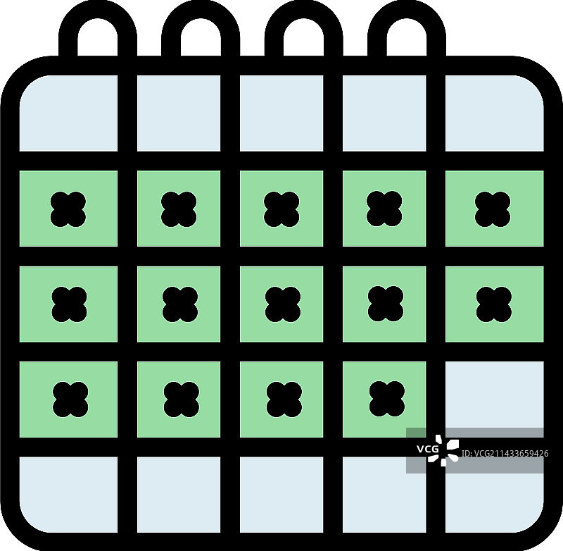 人力资源日历扁平图标图片素材