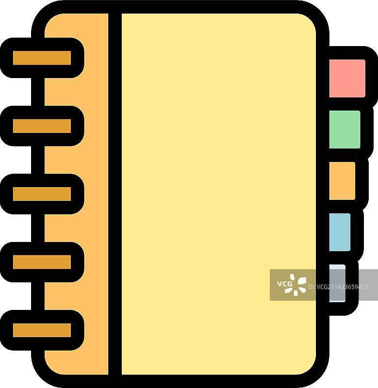 人力资源笔记本扁平图标图片素材