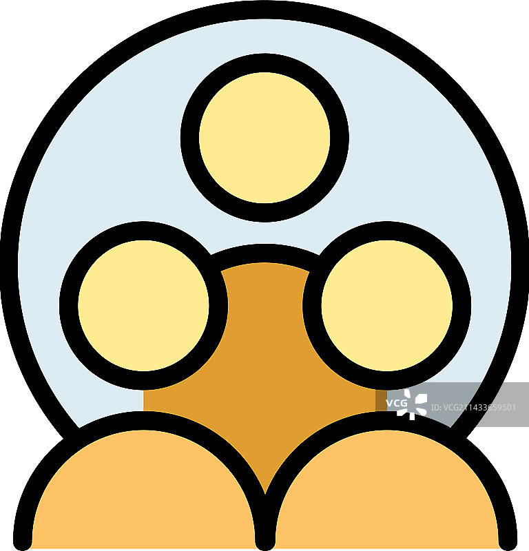 人力资源团队图标（扁平风格）图片素材