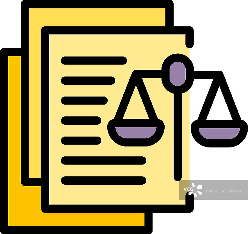 债务平衡图标（扁平风格）图片素材