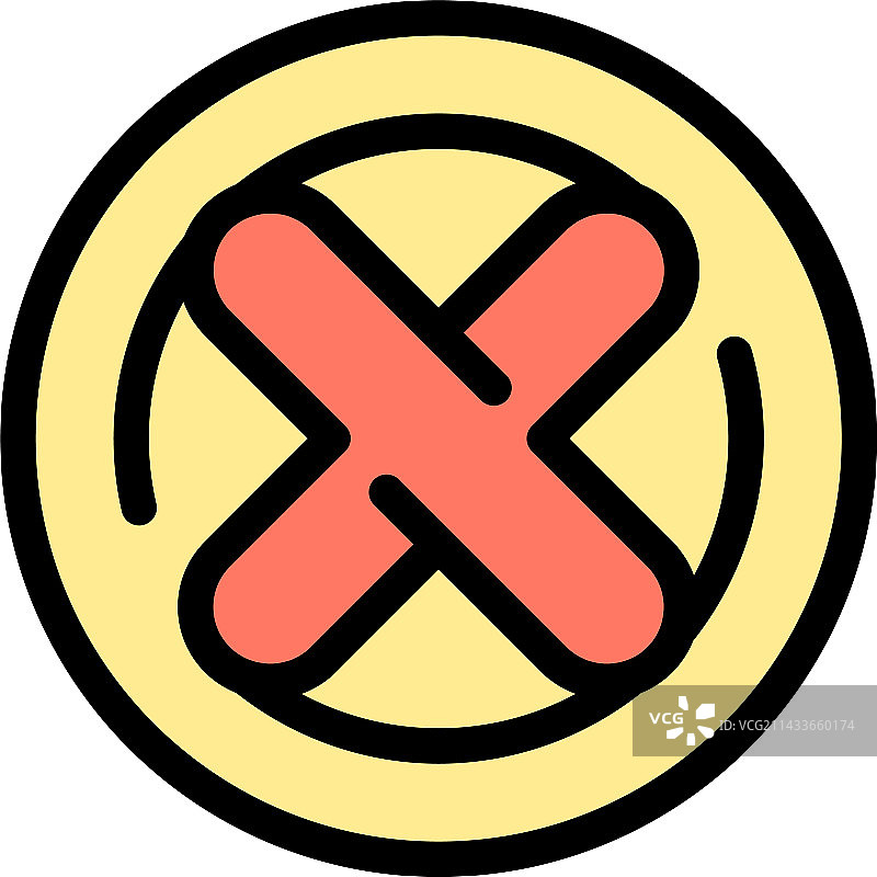 拒绝支付取消标志图片素材