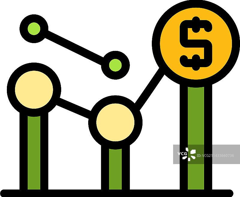 结果资金图表扁平图标图片素材