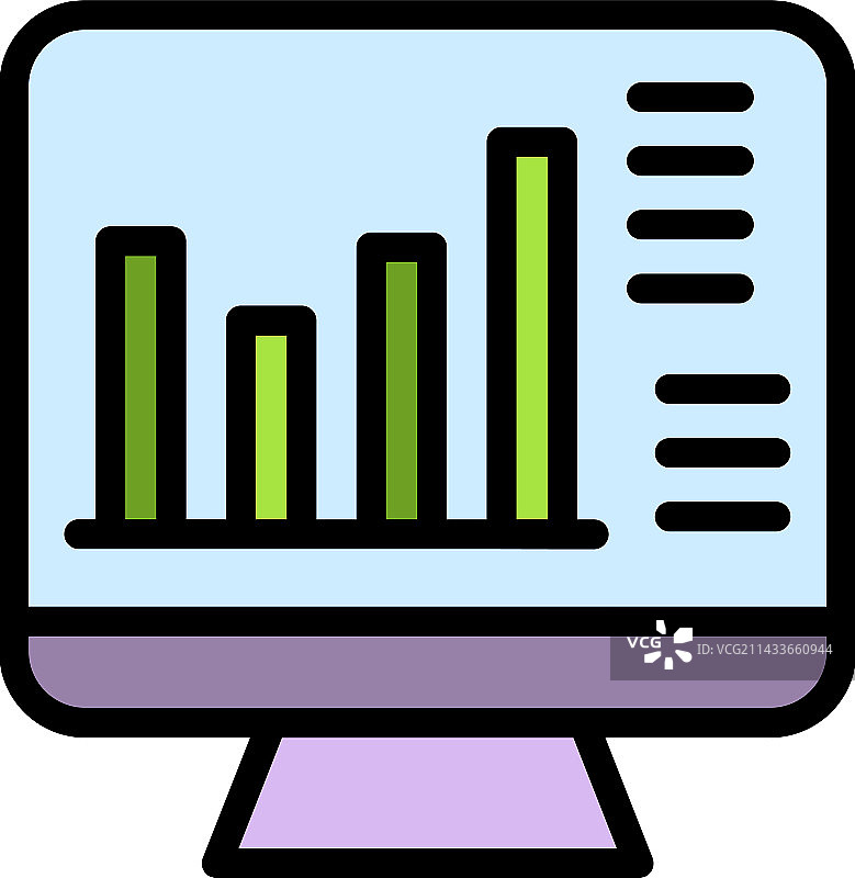 扁平风格的资金经纪人成果图标图片素材
