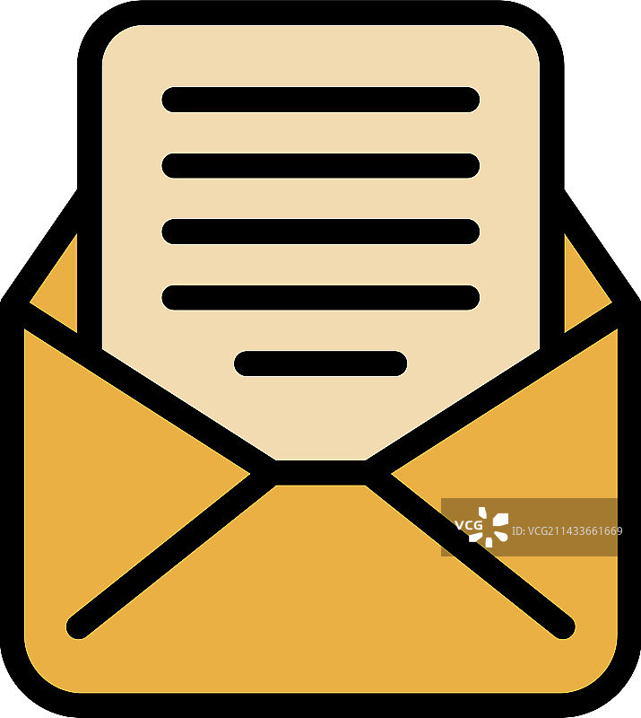 学校信封图标扁平图片素材