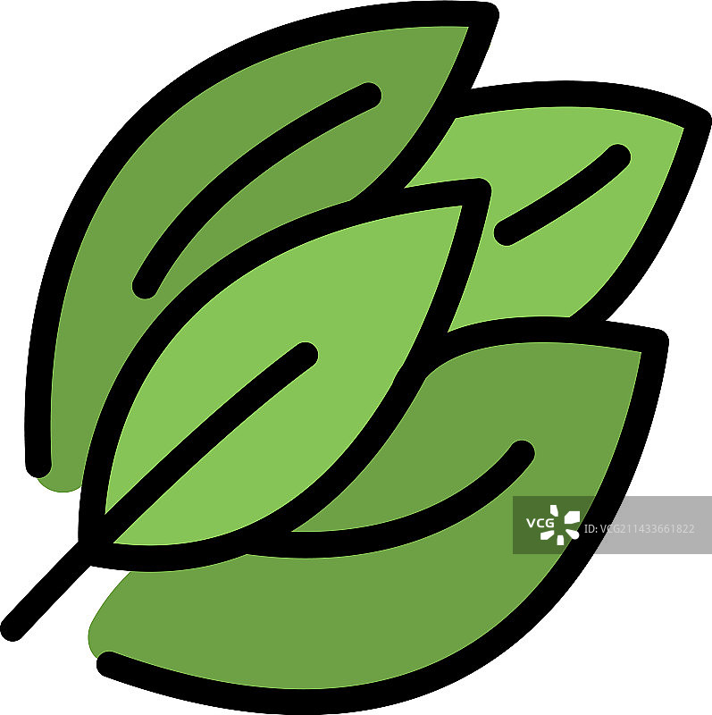 蛋白质草药图标（扁平风格）图片素材