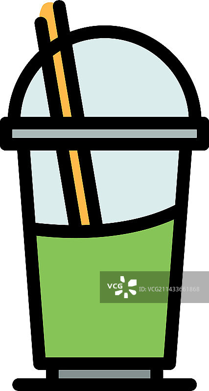 蛋白质鸡尾酒图标（扁平风格）图片素材