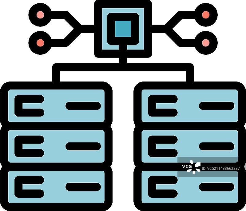 数据存储扁平图标图片素材