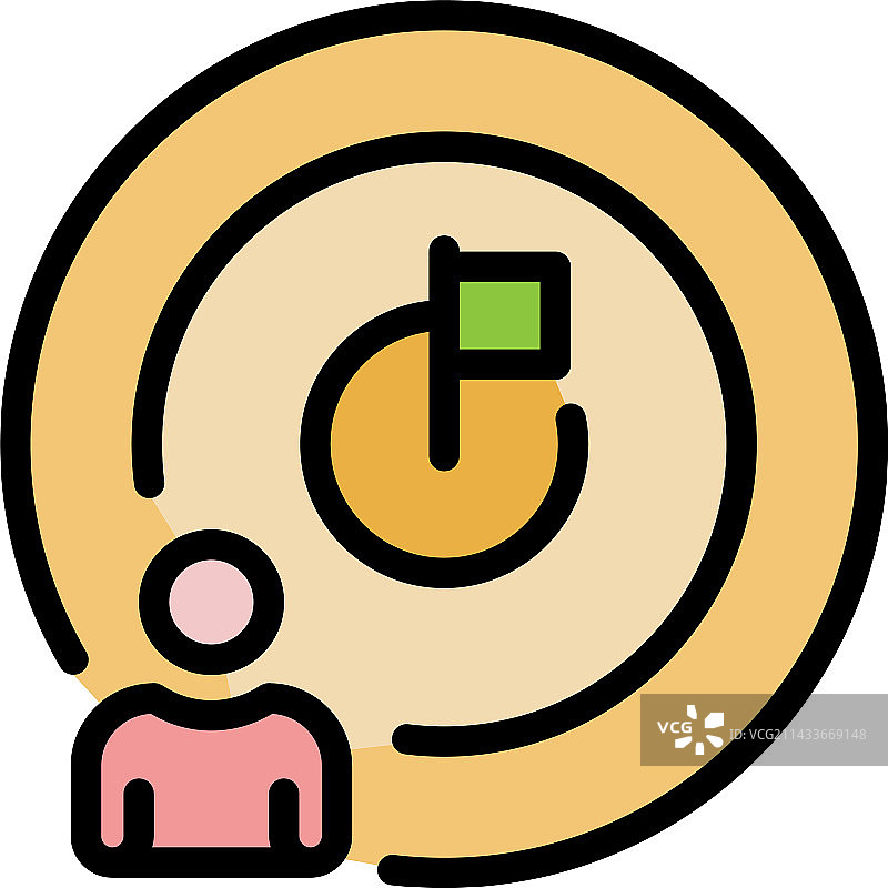 扁平风格教育路径图标图片素材