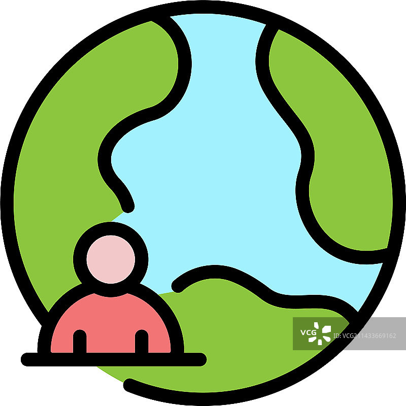 留学图标扁平风格图片素材