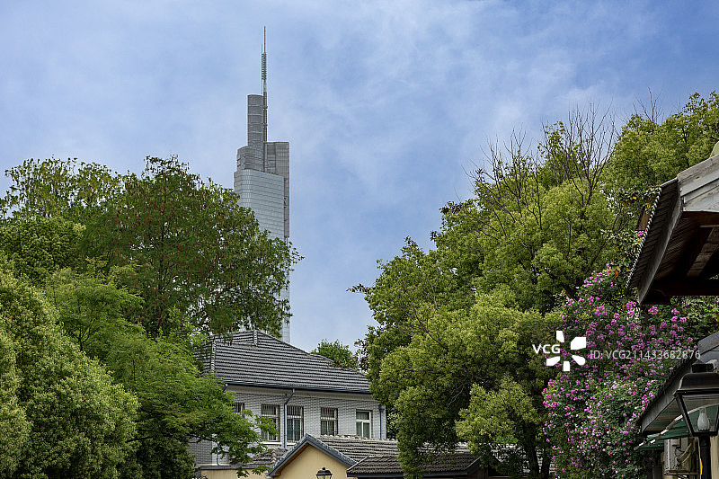 南京颐和路上的风景图片素材