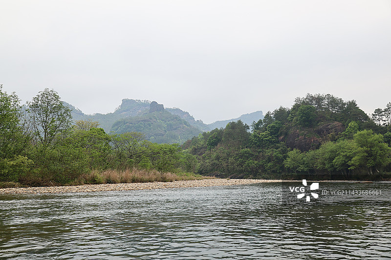 武夷山九曲溪漂流风景图片素材