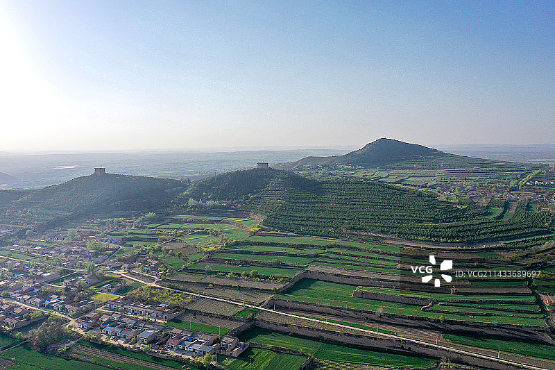 乾陵航拍图图片素材