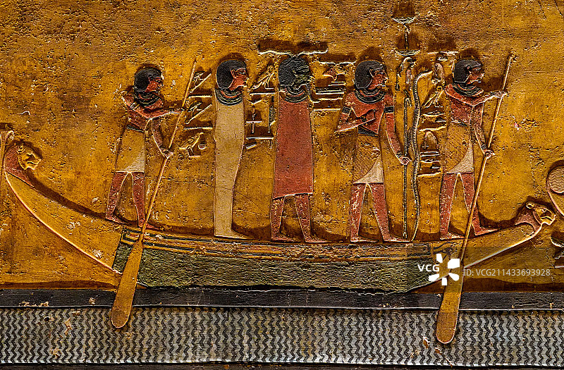 埃及壁画奥西里斯冥王图片素材