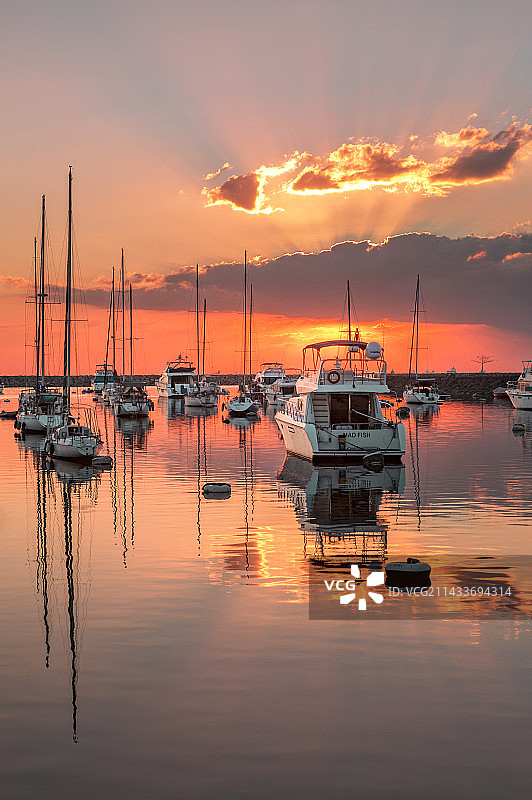 菲律宾马尼拉湾日落图片素材