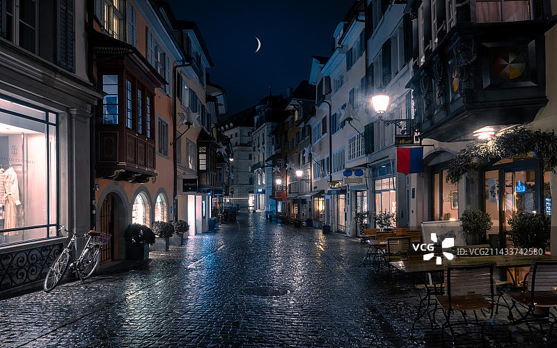 【苏黎世雨夜】图片素材